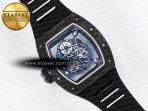 RM055 NTPT UOKF 1:1 Best Edition Black Inner Bezel Black Crown on Black Rubber Strap RMUL2 Super Clone - Görsel 17