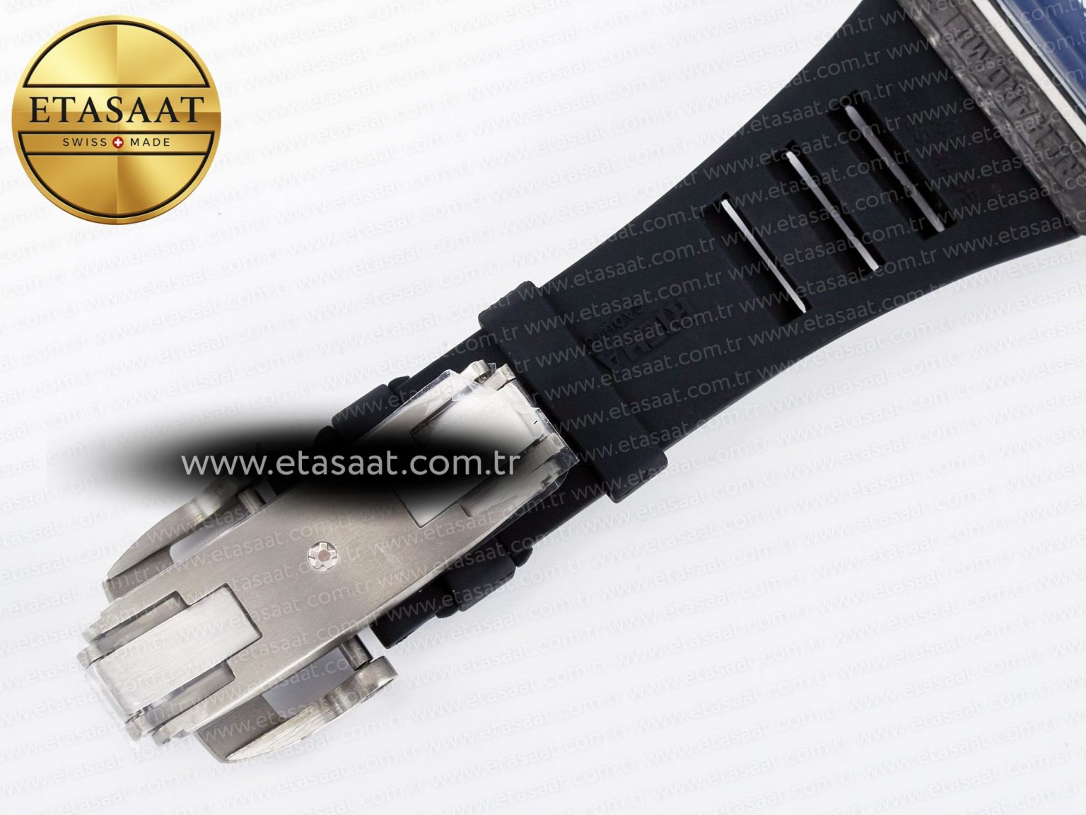 RM055 NTPT UOKF 1:1 Best Edition Black Inner Bezel Black Crown on Black Rubber Strap RMUL2 Super Clone - Görsel 22