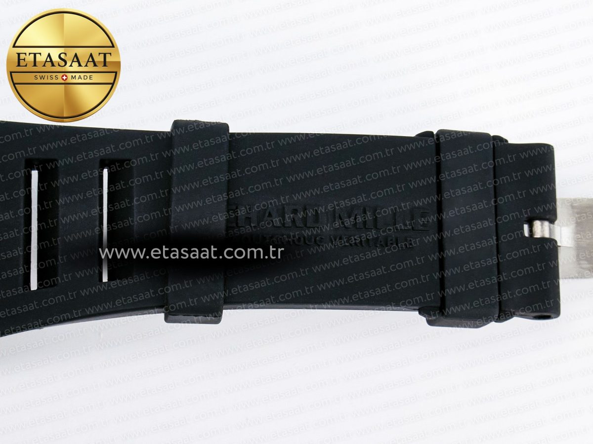 RM055 NTPT UOKF 1:1 Best Edition Black Inner Bezel Black Crown on Black Rubber Strap RMUL2 Super Clone - Görsel 25