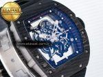 RM055 NTPT UOKF 1:1 Best Edition Black Inner Bezel Black Crown on Black Rubber Strap RMUL2 Super Clone - Görsel 5