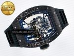 RM055 NTPT UOKF 1:1 Best Edition Black Inner Bezel Black Crown on Black Rubber Strap RMUL2 Super Clone - Görsel 8