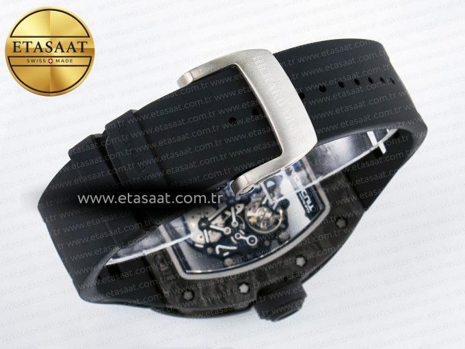 RM055 NTPT UOKF 1:1 Best Edition Blue Inner Bezel Black Crown on Black Rubber Strap RMUL2 Super Clone - Görsel 15