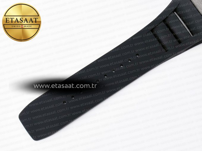 RM055 NTPT UOKF 1:1 Best Edition Blue Inner Bezel Black Crown on Black Rubber Strap RMUL2 Super Clone - Görsel 20