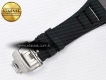 RM055 NTPT UOKF 1:1 Best Edition Blue Inner Bezel Black Crown on Black Rubber Strap RMUL2 Super Clone - Görsel 21