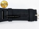 RM055 NTPT UOKF 1:1 Best Edition Blue Inner Bezel Black Crown on Black Rubber Strap RMUL2 Super Clone - Görsel 26
