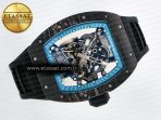 RM055 NTPT UOKF 1:1 Best Edition Blue Inner Bezel Black Crown on Black Rubber Strap RMUL2 Super Clone - Görsel 8