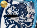 RM055 NTPT UOKF 1:1 Best Edition Blue Inner Bezel Black Crown on Blue Rubber Strap RMUL2 Super Clone - Görsel 10