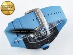 RM055 NTPT UOKF 1:1 Best Edition Blue Inner Bezel Black Crown on Blue Rubber Strap RMUL2 Super Clone - Görsel 15