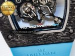 RM055 NTPT UOKF 1:1 Best Edition Blue Inner Bezel Black Crown on Blue Rubber Strap RMUL2 Super Clone - Görsel 18