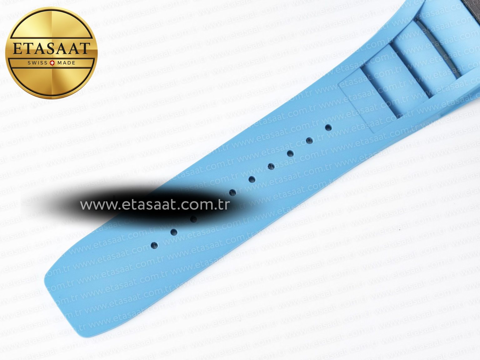 RM055 NTPT UOKF 1:1 Best Edition Blue Inner Bezel Black Crown on Blue Rubber Strap RMUL2 Super Clone - Görsel 19