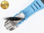 RM055 NTPT UOKF 1:1 Best Edition Blue Inner Bezel Black Crown on Blue Rubber Strap RMUL2 Super Clone - Görsel 21