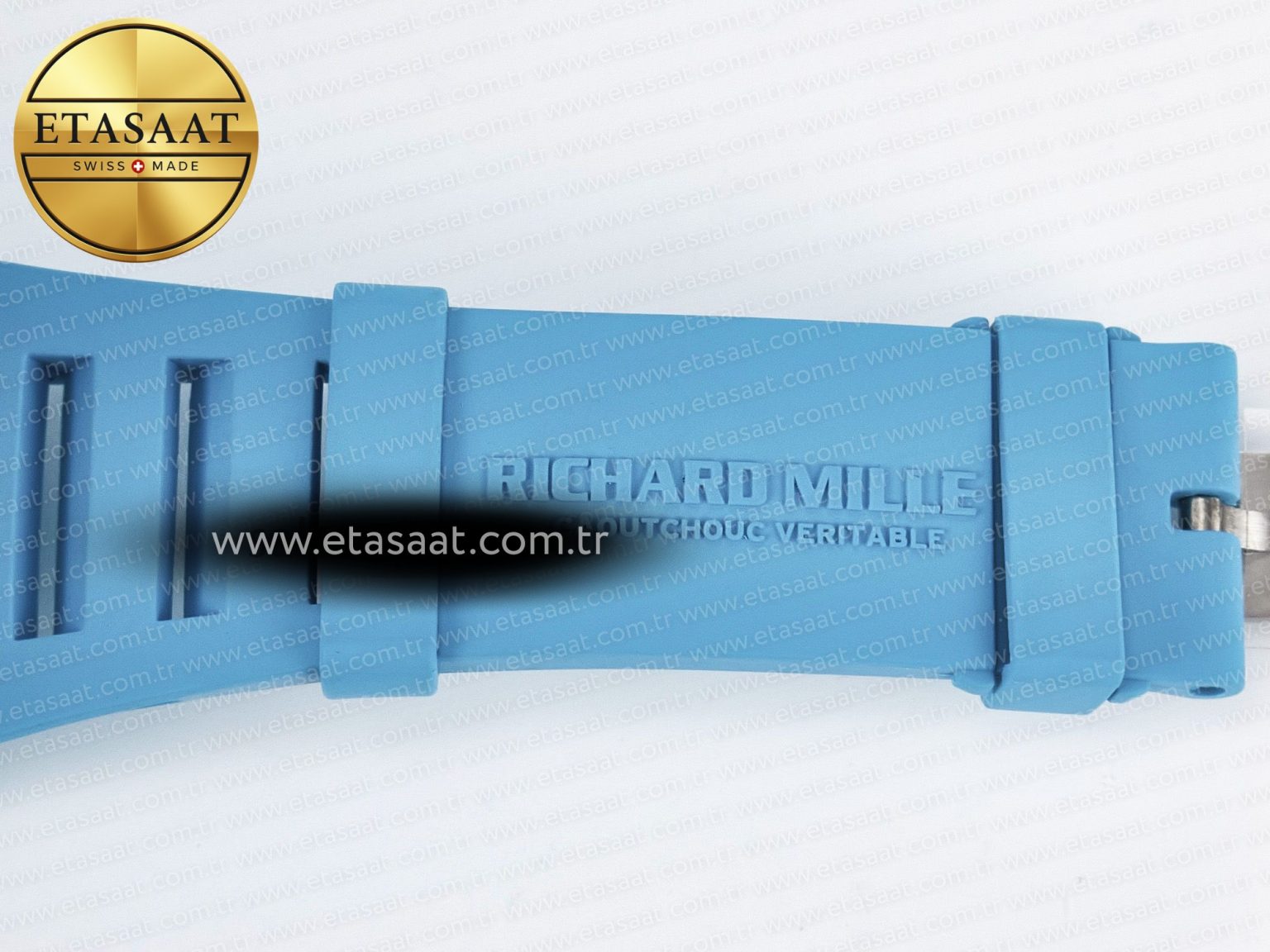 RM055 NTPT UOKF 1:1 Best Edition Blue Inner Bezel Black Crown on Blue Rubber Strap RMUL2 Super Clone - Görsel 23