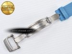RM055 NTPT UOKF 1:1 Best Edition Blue Inner Bezel Black Crown on Blue Rubber Strap RMUL2 Super Clone - Görsel 24