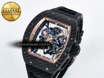 RM055 NTPT UOKF 1:1 Best Edition RG Inner Bezel Black Crown on Black Rubber Strap RMUL2 Super Clone