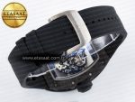 RM055 NTPT UOKF 1:1 Best Edition RG Inner Bezel Black Crown on Black Rubber Strap RMUL2 Super Clone - Görsel 15