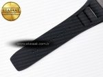 RM055 NTPT UOKF 1:1 Best Edition RG Inner Bezel Black Crown on Black Rubber Strap RMUL2 Super Clone - Görsel 19