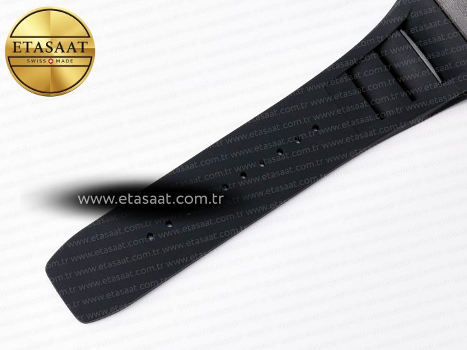 RM055 NTPT UOKF 1:1 Best Edition RG Inner Bezel Black Crown on Black Rubber Strap RMUL2 Super Clone - Görsel 19