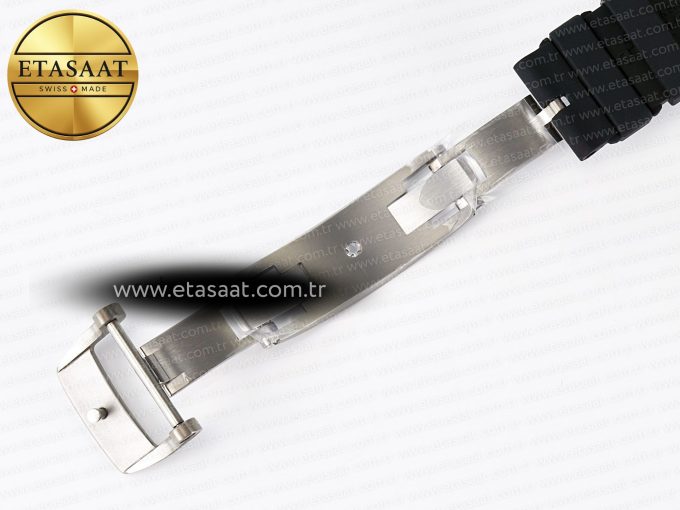 RM055 NTPT UOKF 1:1 Best Edition RG Inner Bezel Black Crown on Black Rubber Strap RMUL2 Super Clone - Görsel 22