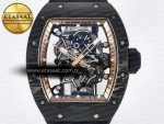 RM055 NTPT UOKF 1:1 Best Edition RG Inner Bezel Black Crown on Black Rubber Strap RMUL2 Super Clone - Görsel 4