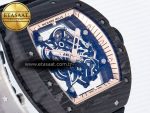 RM055 NTPT UOKF 1:1 Best Edition RG Inner Bezel Black Crown on Black Rubber Strap RMUL2 Super Clone - Görsel 5