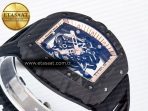 RM055 NTPT UOKF 1:1 Best Edition RG Inner Bezel Black Crown on Black Rubber Strap RMUL2 Super Clone - Görsel 7