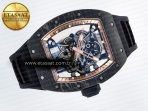 RM055 NTPT UOKF 1:1 Best Edition RG Inner Bezel Black Crown on Black Rubber Strap RMUL2 Super Clone - Görsel 8