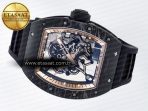 RM055 NTPT UOKF 1:1 Best Edition RG Inner Bezel Black Crown on Black Rubber Strap RMUL2 Super Clone - Görsel 9