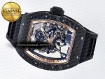 RM055 NTPT UOKF 1:1 Best Edition RG Inner Bezel Black Crown on Black Rubber Strap RMUL2 Super Clone - Görsel 9