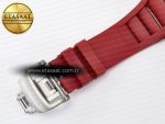 RM055 Ti/NTPT UOKF 1:1 Best Edition Black Inner Bezel Red Crown on Red Rubber Strap RMUL2 Super Clone - Görsel 20