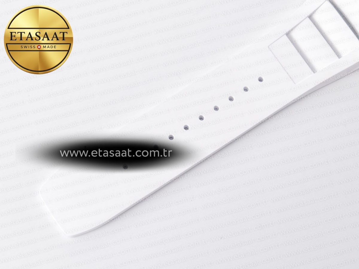 RM055 Ti/NTPT UOKF 1:1 Best Edition White/Black Inner Bezel White Crown on White Rubber Strap RMUL2 Super Clone - Görsel 19