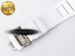 RM055 Ti/NTPT UOKF 1:1 Best Edition White/Black Inner Bezel White Crown on White Rubber Strap RMUL2 Super Clone - Görsel 20