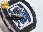 RM055 Ti/NTPT UOKF 1:1 Best Edition White/Black Inner Bezel White Crown on White Rubber Strap RMUL2 Super Clone - Görsel 5