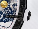 RM055 Ti/NTPT UOKF 1:1 Best Edition White/Red Inner Bezel White Crown on White Rubber Strap RMUL2 Super Clone - Görsel 11
