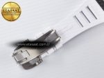 RM055 Ti/NTPT UOKF 1:1 Best Edition White/Red Inner Bezel White Crown on White Rubber Strap RMUL2 Super Clone - Görsel 21