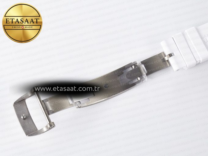 RM055 Ti/NTPT UOKF 1:1 Best Edition White/Red Inner Bezel White Crown on White Rubber Strap RMUL2 Super Clone - Görsel 22