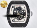 RM055 Ti/NTPT UOKF 1:1 Best Edition White/Red Inner Bezel White Crown on White Rubber Strap RMUL2 Super Clone - Görsel 4