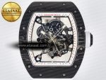 RM055 Ti/NTPT UOKF 1:1 Best Edition White/Red Inner Bezel White Crown on White Rubber Strap RMUL2 Super Clone - Görsel 4