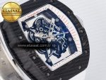 RM055 Ti/NTPT UOKF 1:1 Best Edition White/Red Inner Bezel White Crown on White Rubber Strap RMUL2 Super Clone - Görsel 5