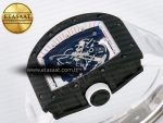 RM055 Ti/NTPT UOKF 1:1 Best Edition White/Red Inner Bezel White Crown on White Rubber Strap RMUL2 Super Clone - Görsel 6