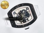 RM055 Ti/NTPT UOKF 1:1 Best Edition White/Red Inner Bezel White Crown on White Rubber Strap RMUL2 Super Clone - Görsel 8
