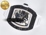 RM055 Ti/NTPT UOKF 1:1 Best Edition White/Red Inner Bezel White Crown on White Rubber Strap RMUL2 Super Clone - Görsel 9