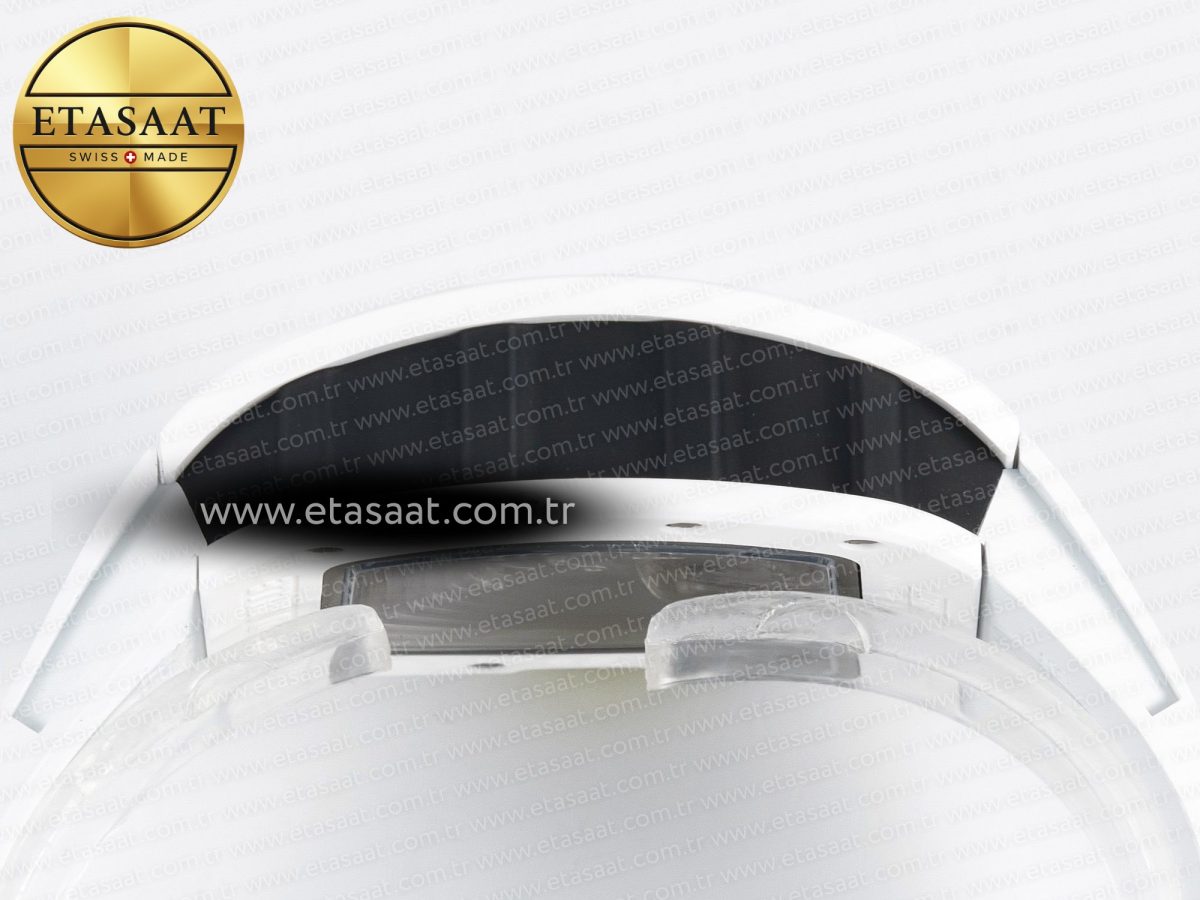 RM061 White Ceramic ZF 1:1 Best Edition on White Rubber Strap RMUL2 Super Clone - Görsel 13