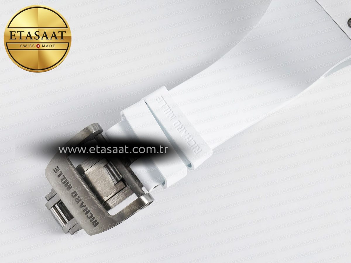 RM061 White Ceramic ZF 1:1 Best Edition on White Rubber Strap RMUL2 Super Clone - Görsel 20