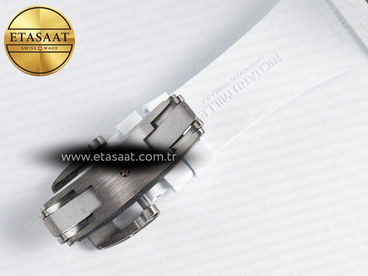 RM061 White Ceramic ZF 1:1 Best Edition on White Rubber Strap RMUL2 Super Clone - Görsel 21