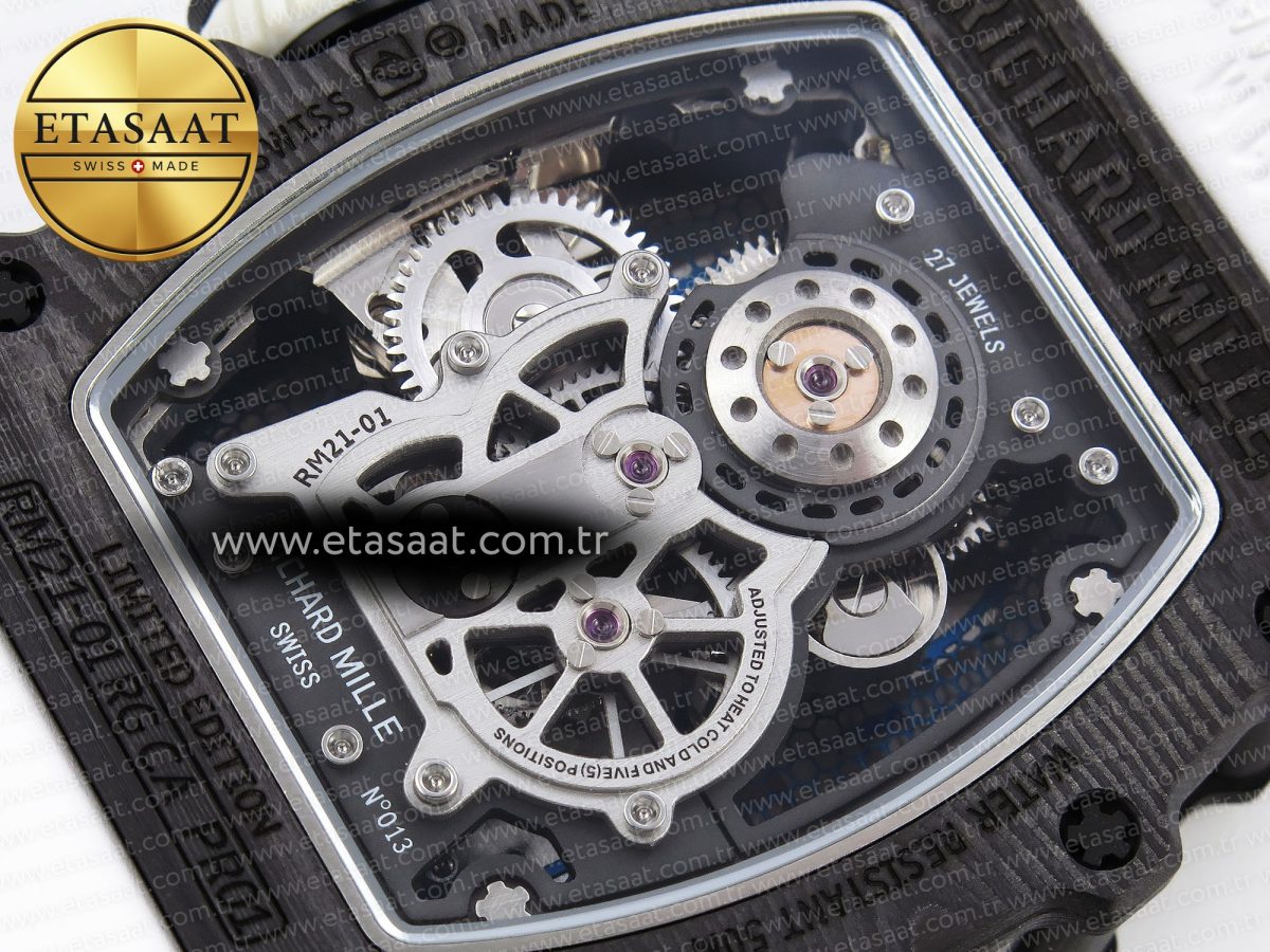 Richard Mille RM21-01 Skeleton Dial on White - Görsel 19