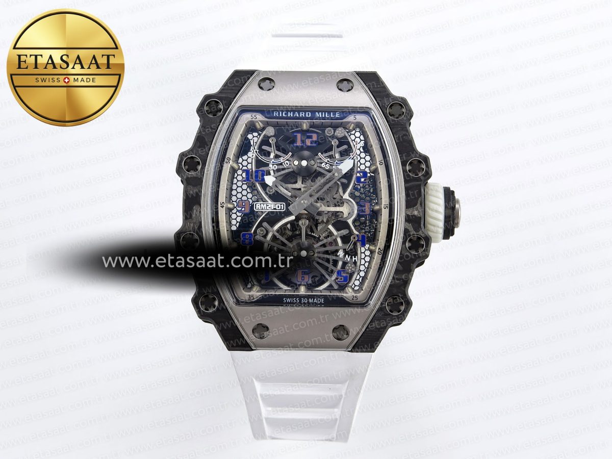Richard Mille RM21-01 Skeleton Dial on White - Görsel 3