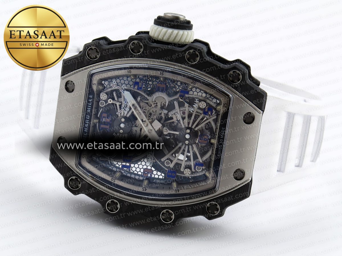 Richard Mille RM21-01 Skeleton Dial on White - Görsel 7