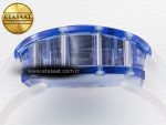 RM27-03 Blue Transparent Tourbillon MSF Best Edition Skull Dial on White Rubber Strap - Görsel 13