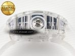 RM27-03 White Transparent Tourbillon MSF Best Edition Skull Dial on White Rubber Strap - Görsel 13