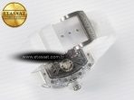 RM27-03 White Transparent Tourbillon MSF Best Edition Skull Dial on White Rubber Strap - Görsel 15